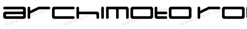 Archimoto Rounded字体转换
